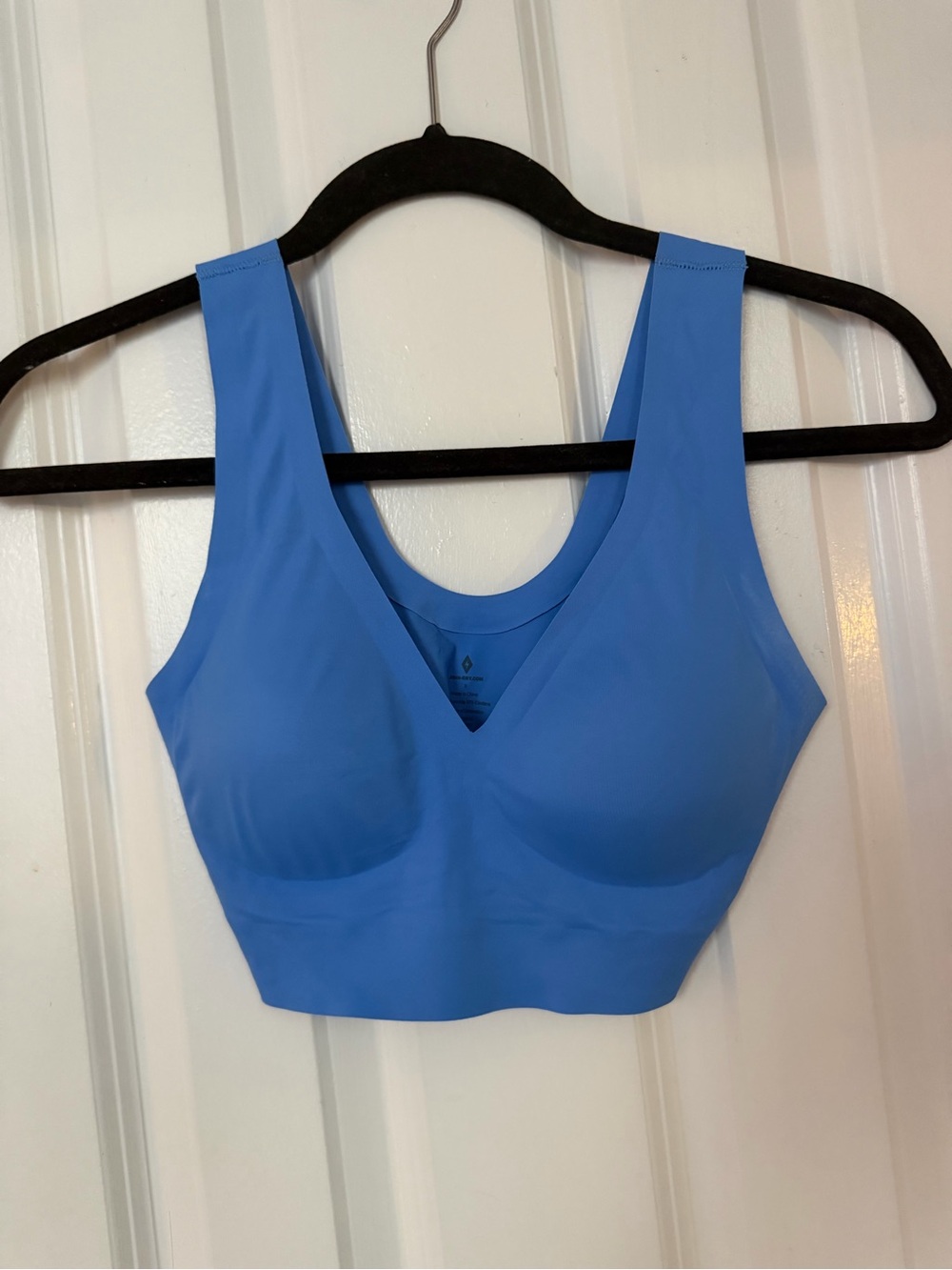 EBY Supportive V-Neck Seamless Bralette - Blue